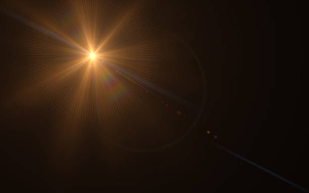 istock Design abstract natural lens flare in space. Rays background 812473046