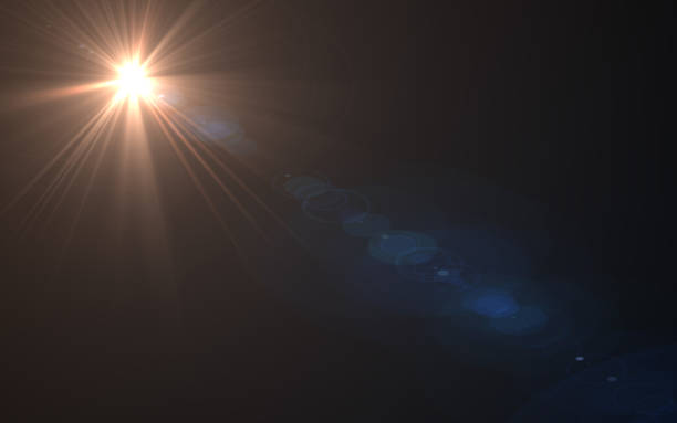 istock abstract image of lens flare with black backgroud 812473112