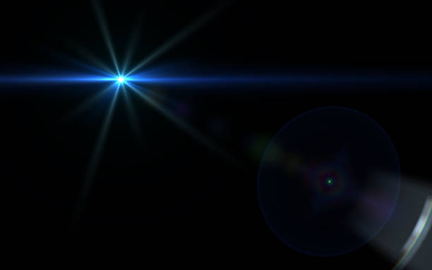 istock abstract of lighting digital lens flare in dark background 812473586