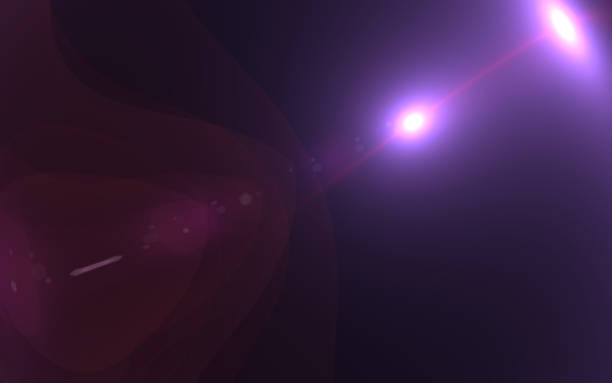 istock Abstract lens flare light over black background 812478666