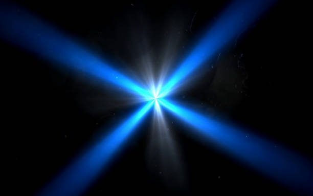 istock Abstract Design natural lens flare in space. Rays background 812481722