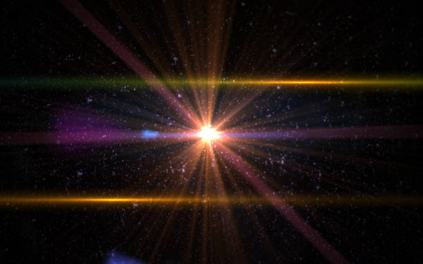 istock digital lens flare in black background horizontal frame warm 812481960