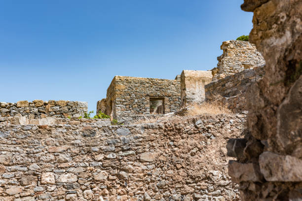istock Ruins of Spinalonga fortress later a leper colony. 812513650