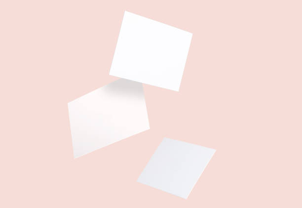 istock Flying business cards 812528646