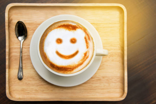 istock Smile of latte coffee 812558612