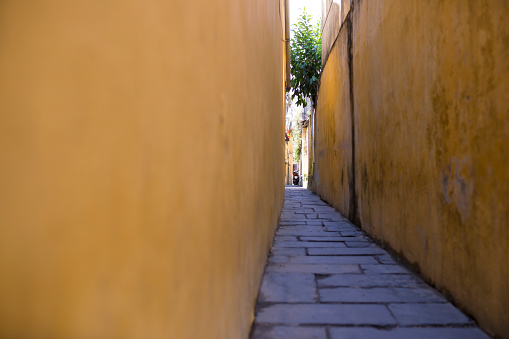 The wall in hoian, vietnam