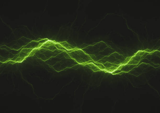 istock Green energy, abstract lightning background 812584962