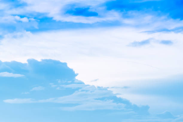 Air clouds in the blue sky.