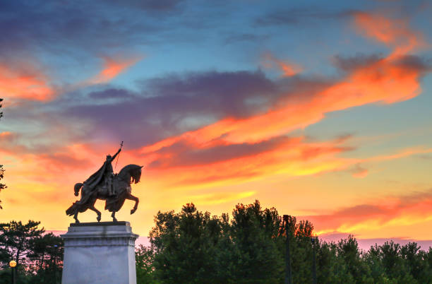 St. Louis Statue in Forest Park, St. Louis, Missouri