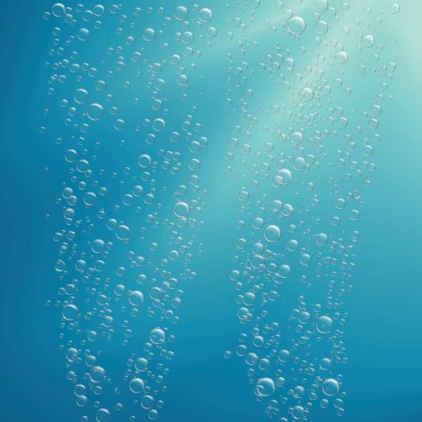 istock transparent bubbles of air floating in the water 812620052