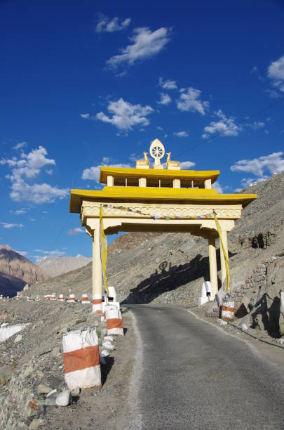 istock Monastery gate in Diskit in Ladakh, India 812629738
