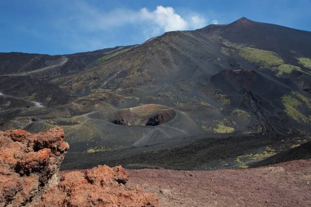 istock Volcanic Crater on Mt Etna 812633578