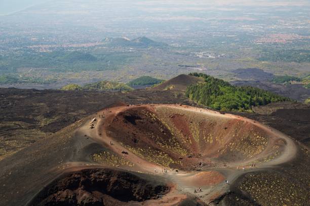 istock Volcanic Crater on Mt Etna 812633586