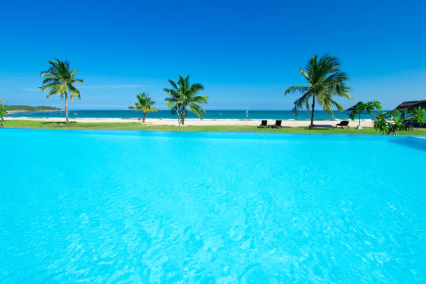 istock swimming pool in hotel Thailand 812639304