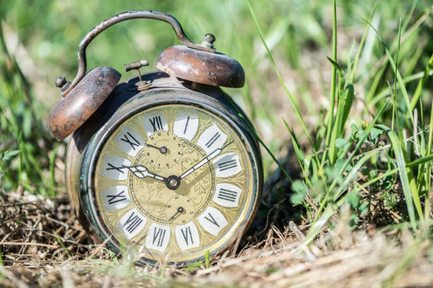 istock Collection of old alarm clocks 812639872