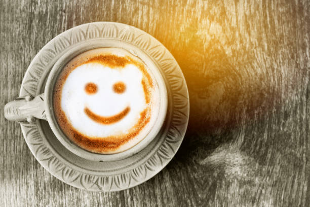 istock Smile of latte coffee 812647654
