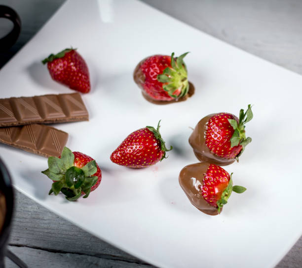 istock Strawberry with chocolate fondue 812697208