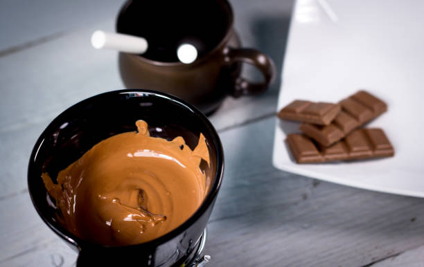 istock Strawberry with chocolate fondue 812697280