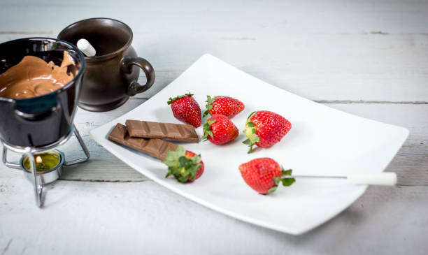 istock Strawberry with chocolate fondue 812699408