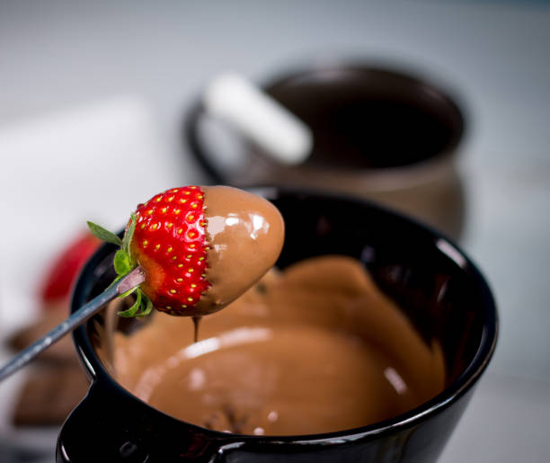 istock Strawberry with chocolate fondue 812699758