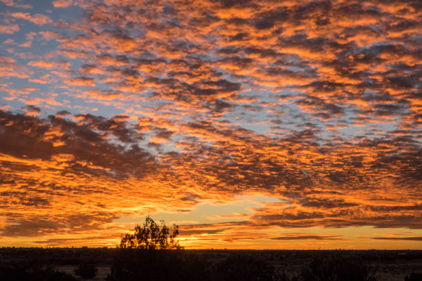 Sunset glory Winter sunset in the high desert of Eastern Arizona. American Southwest. sunset cloudscape cloud arizona stock pictures, royalty-free photos & images