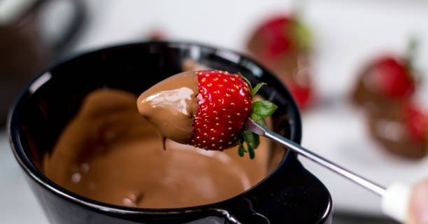 istock Strawberry with chocolate fondue 812703760