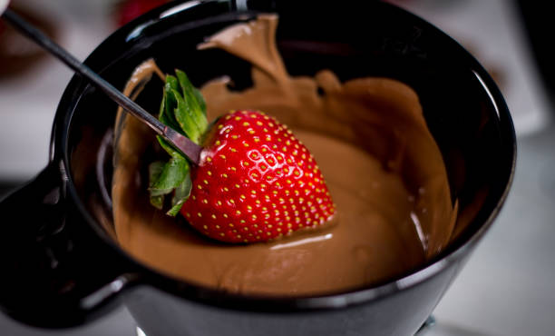 istock Strawberry with chocolate fondue 812703928