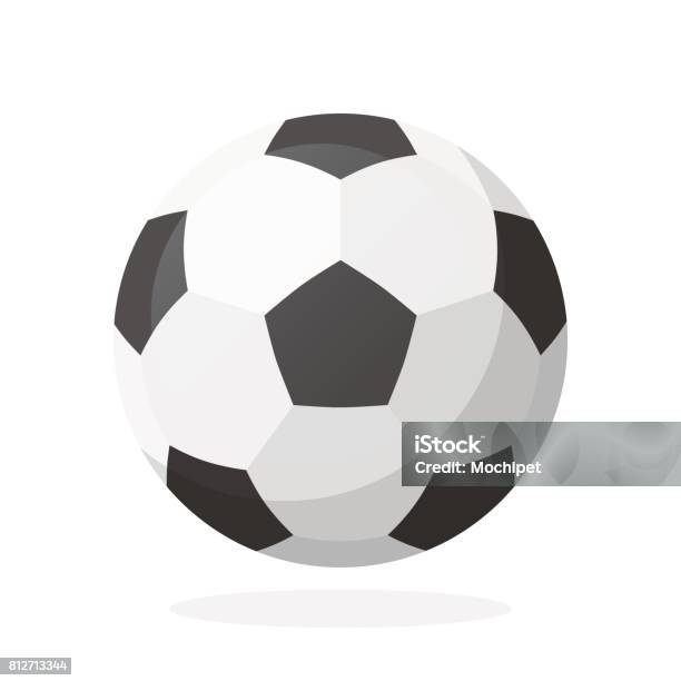 Кожаный Футбольный Мяч — стоковая векторная графика и другие изображения на тему Футбольный мяч - Футбольный мяч, Футбол, Мяч