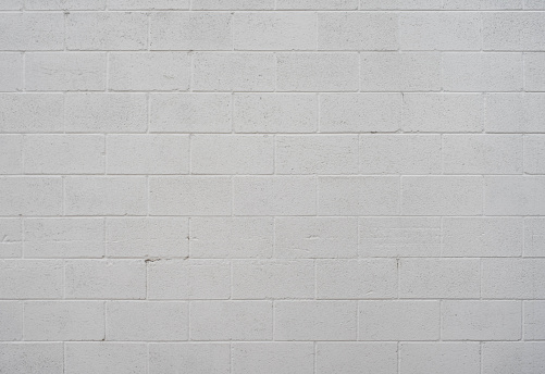 White Cinder Block Wall