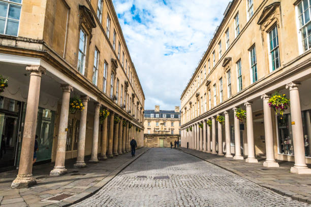 istock Street in Bath town 812754226