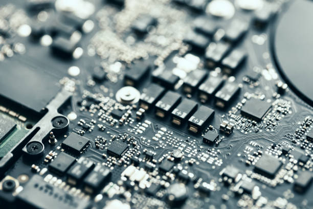 istock Chip of laptop, closeup 812773674