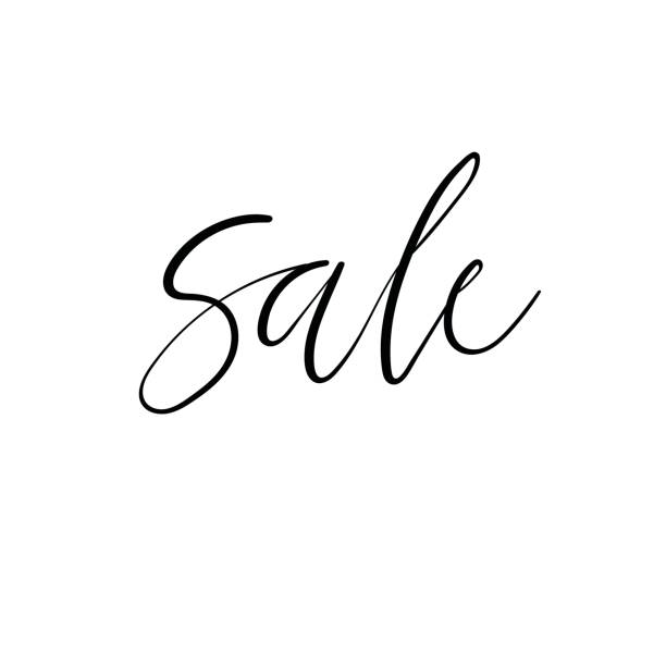 istock Sale Modern Calligraphy Inscription. Handwritten isolated text. Hand lettering 812781886