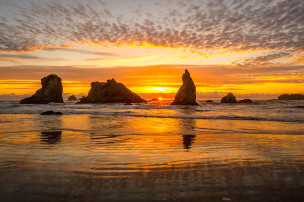 istock Sunset on Bandon Beach, Oregon 812782104