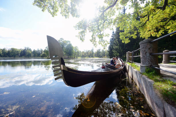 istock Wedding couple is hugging on a floating gondola 812802522