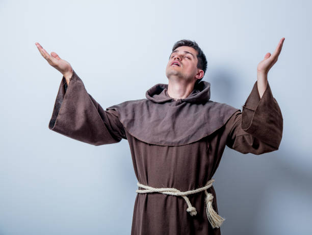 istock Portrait of Young catholic monk 812815334