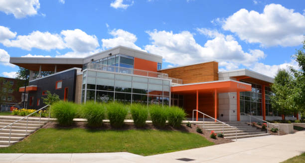 Bowling Green State University dining hall stock photo
