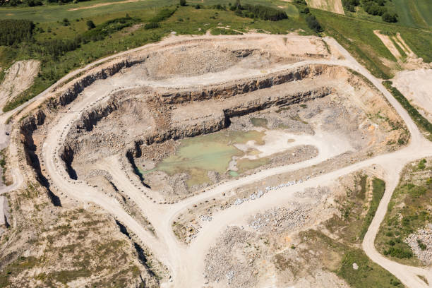 istock aerial view of the rock quarry 812847722