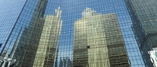 istock Cityscape Buildings Reflection Banner 812850456