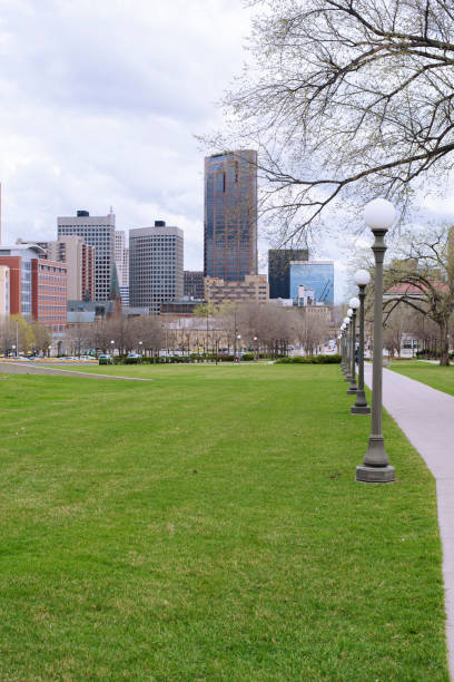 istock Downtown St. Paul seen from park during overcast day 812855544