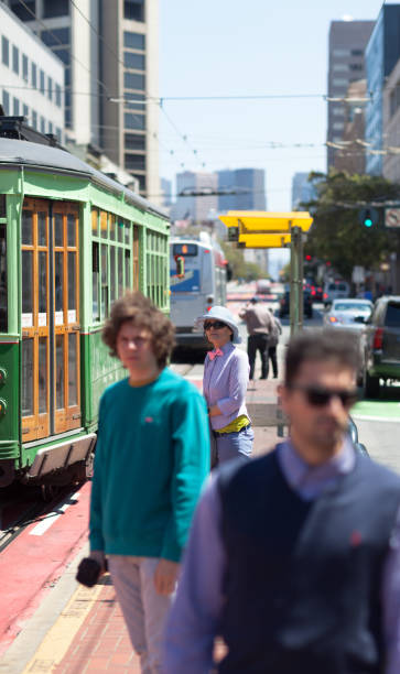 istock San Francisco Street Life waiting tram 812871604