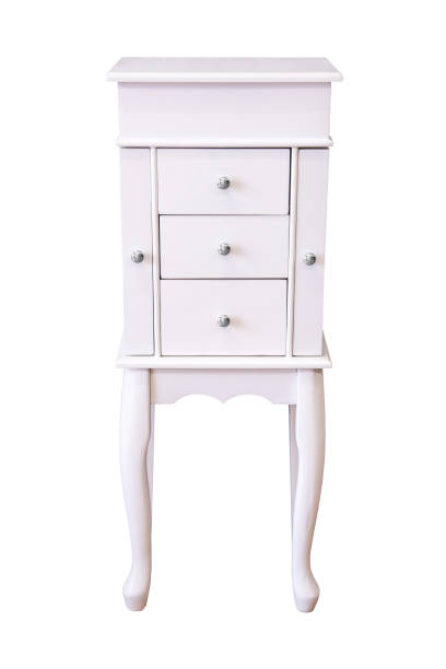 istock Wooden drawers cabinet isolated. 812894250