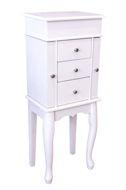 istock Wooden drawers cabinet isolated. 812894272