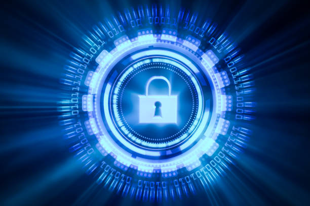 istock Data protection and insurance. Concept of business security system. 812901728
