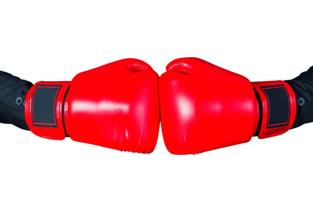 istock Hand with a boxing gloves. 812927660