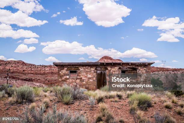 Village House In The Reservation Native American Ethnity Arizona United States Stock Photo - Download Image Now