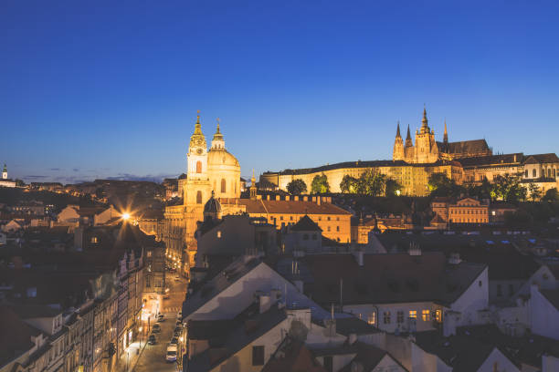 istock Prague Castle and Mala Strana district during spring sunset 812951952