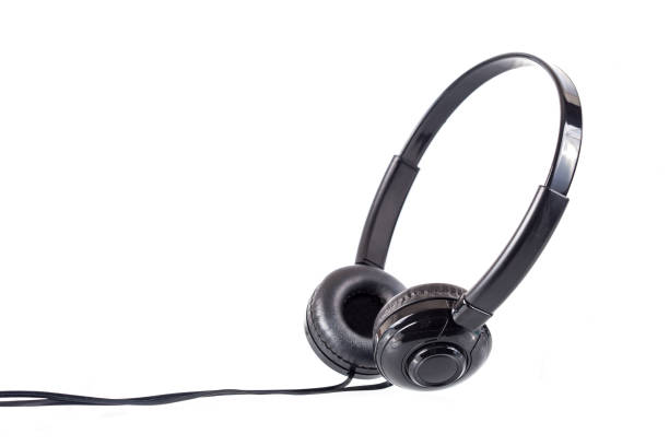 istock modren black studio audio headphone for music equipment on white background 812954636