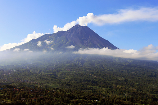 Bromo volcano view from seruni point at the morning, bromo volcano view at the morning