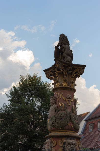 istock brilliant white thunderclouds over historical city in south german july evening blue sky 812970128