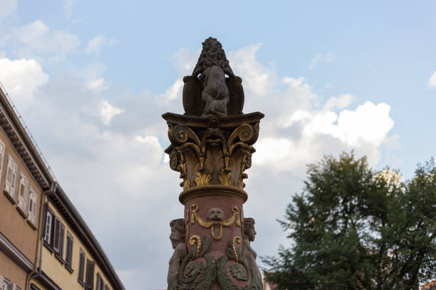 istock brilliant white thunderclouds over historical city in south german july evening blue sky 812970136